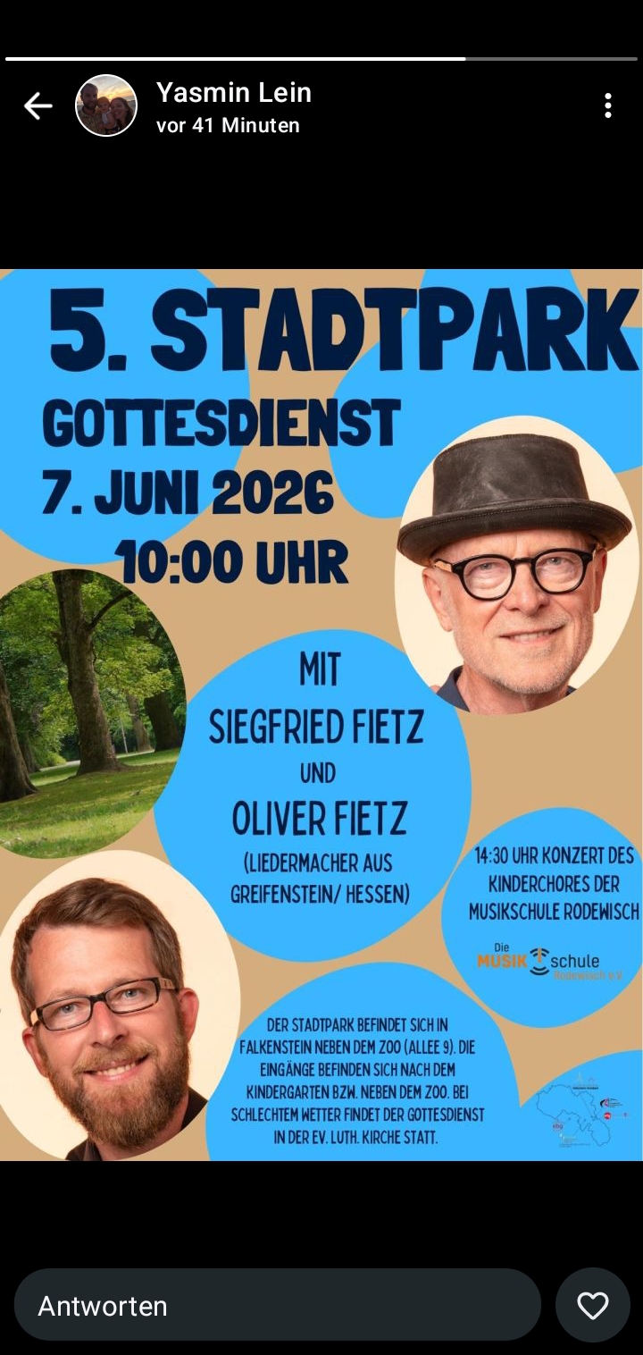 Stadtpark-Gottesdienst